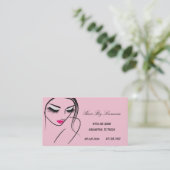 Hellrosa Haar, Nagel, Make-upVisitenkarte Visitenkarte (Stehend Vorderseite)