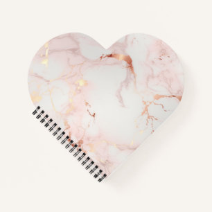 Hellrosa Heart-Shaped Notebook Notizblock