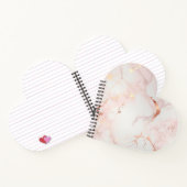 Hellrosa Heart-Shaped Notebook Notizblock (Innenseite)