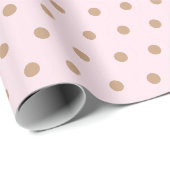 Hellrosa, hellbraune Kamelfarbenstücke Geschenkpapier (Rolleneckpunkt)
