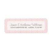 Hellrosa Herringbone Moderne Hochzeit (Vorne)