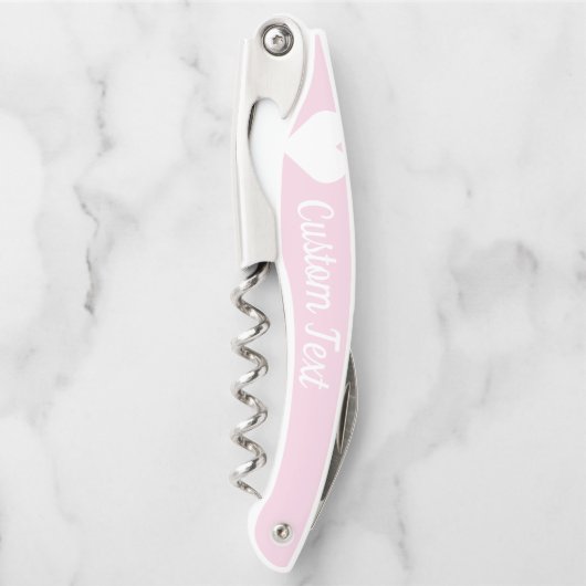 Hellrosa Herzklappenschraube Kellnermesser (Vorderseite)