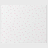 Hellrosa Herzmuster auf Weiß Geschenkpapier (Flach)