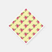 Hellrosa Hibiskus Geburtstagsparty Napkins Serviette (Ecke)