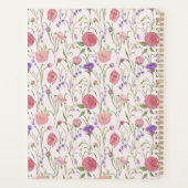 Hellrosa Hintergrund, Wiese, Blumengarten Planer (Rückseite)