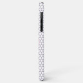 Hellrosa Honeycomb Custom Monogram Case-Mate iPhone Hülle (Hinten/Links)