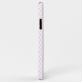 Hellrosa Honeycomb Custom Monogram Case-Mate iPhone Hülle (Hinten/Rechts)