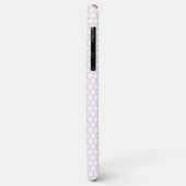 Hellrosa Honeycomb Custom Monogram Case-Mate iPhone Hülle (Hinten/Links)