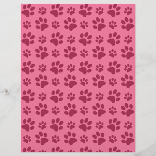 Hellrosa Hundepaarmuster Flyer (Vorne)