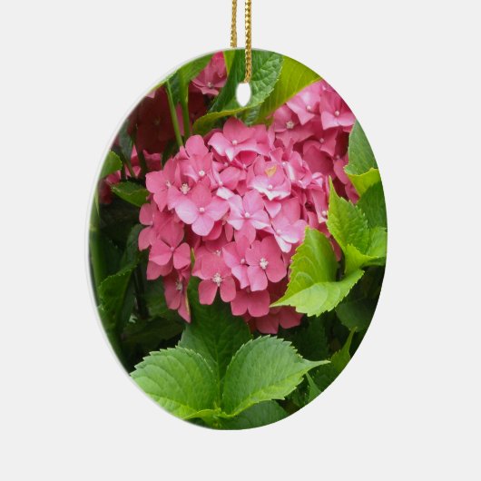 Hellrosa Hydrangea Keramik Ornament (Rechts)