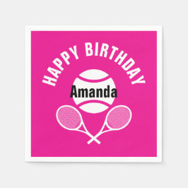 Hellrosa I Liebe Tennis Serviette