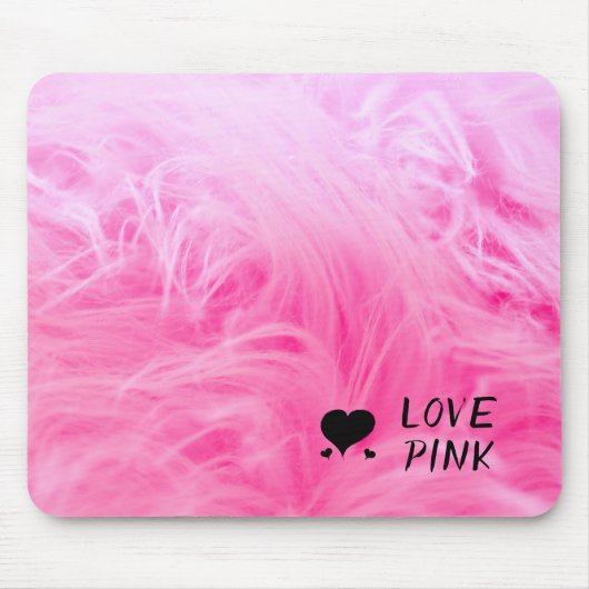 Hellrosa Imitate frönen Nah Mousepad (Vorne)