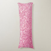 Hellrosa Imitate Glitzer Kissen (Vorderseite Vertikal)
