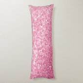Hellrosa Imitate Glitzer Kissen (Rückseite (Vertikal))