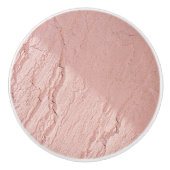 Hellrosa Imitate Stucco-Effekt Druckknöpfe Keramikknauf (Vorderseite)