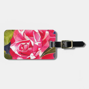 Hellrosa Kamelien Blume Gepäckanhänger