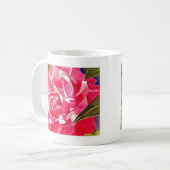 Hellrosa Kamelien Blume Kaffeetasse (Vorderseite Links)