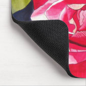 Hellrosa Kamelien-Blume Mousepad (Ecke)