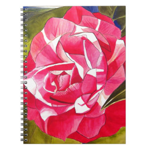 Hellrosa Kamelien Blume Notizblock