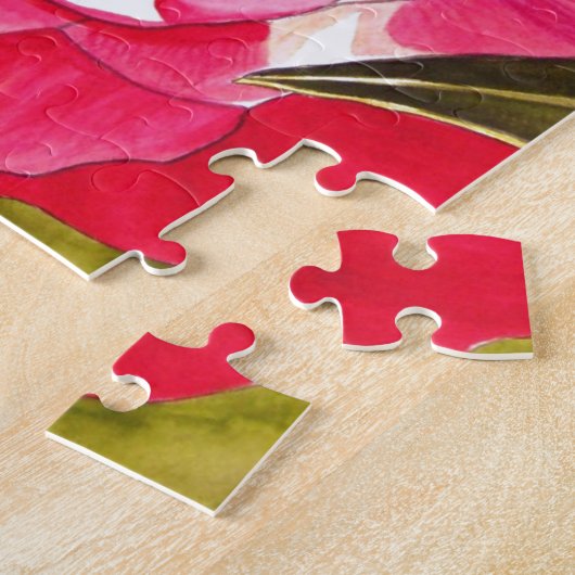 Hellrosa Kamelien Blume Puzzle (Seite)