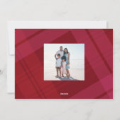 Hellrosa karierte Weihnachten zwei Foto (Rückseite)