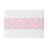 Hellrosa kariertes einladungsbanderole (Rückseitenbeispiel)