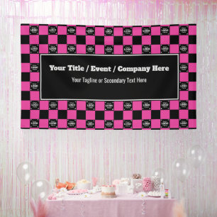 Hellrosa Karo - Corporate Event / Messe Banner