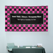 Hellrosa Karo - Corporate Event / Messe Banner (Messe)