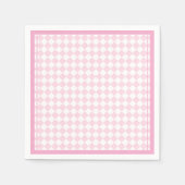 Hellrosa klassisches Design Braut-Shower-Papier Se Serviette (Vorderseite)
