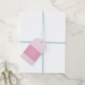 Hellrosa klassisches Design Brautparty-Geschenkkar Geschenkanhänger (Mit Garn)