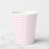 Hellrosa klassisches Design Brautparty-Papierbeche Pappbecher (Rechts)