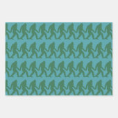 Hellrosa, Koralle, türkisfarbener Bigfoot Geschenkpapier Set (Vorderseite 3)