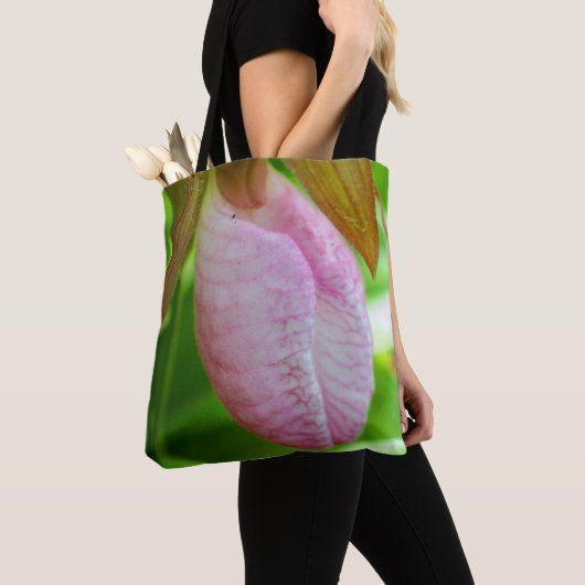 Hellrosa Lady Slipper Orchideen Blume Nah Tasche (Von Nahem)