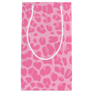 Hellrosa Leoparddruckmuster Kleine Geschenktüte