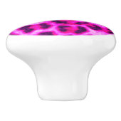 Hellrosa Leopardrucke Keramikknauf (Seitenansicht)