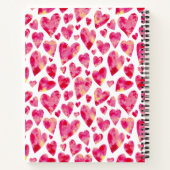 Hellrosa Liebe Herz Notizblock (Rückseite)