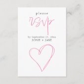 Hellrosa Liebe uAwg Begleitkarte (Vorderseite)