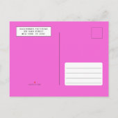 Hellrosa Lila Blumenschmetterlinge Geburtstag Einladungspostkarte (Rückseite)