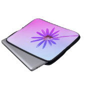 Hellrosa Lila Daisy-Blume Laptop-Sieb Laptopschutzhülle (Vorne Knopf)