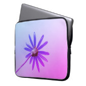 Hellrosa Lila Daisy-Blume Laptop-Sieb Laptopschutzhülle (Vorderseite Links)