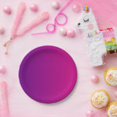 Hellrosa + Lila Farbpapier-Teller Pappteller (Party)