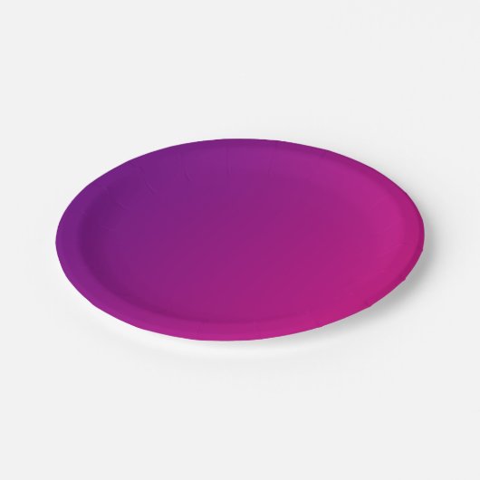 Hellrosa + Lila Farbpapier-Teller Pappteller (Schrägansicht)