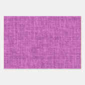 Hellrosa lila Leinen Geschenkpapier Set (Vorderseite 3)
