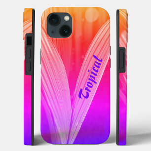 Hellrosa Lila tropische Palmen Case-Mate iPhone Hülle
