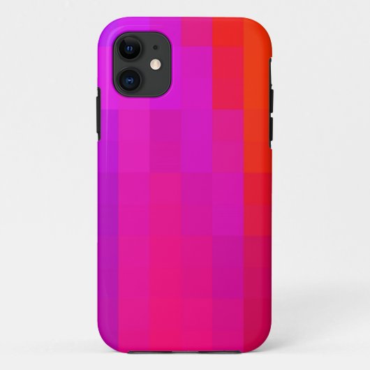 Hellrosa Lila- und Orangenmosaikmuster Case-Mate iPhone Hülle (Rückseite)