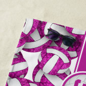 Hellrosa lila Volleyballs Strandtuch (Beispiel)