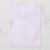 Hellrosa Lilac Lila Shades Blume Hochzeit Begleitkarte (Rückseite)