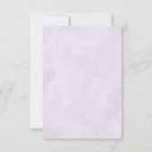 Hellrosa Lilac Lila Shades Blume Hochzeit RSVP Karte (Rückseite)
