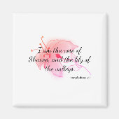 hellrosa Lilie Magnet (Vorne)