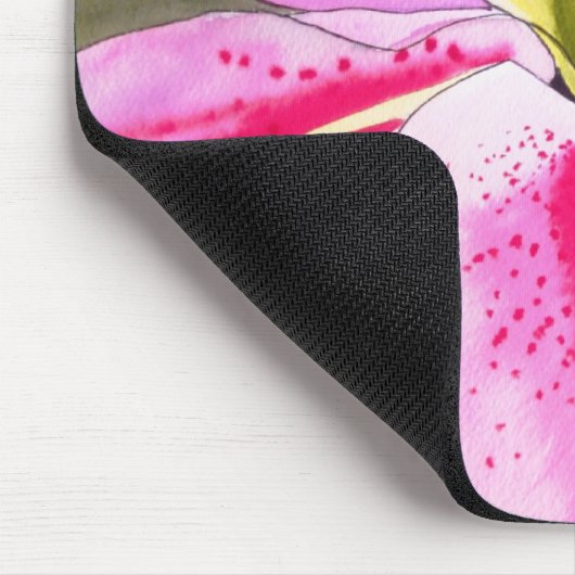 Hellrosa Lilie Tenerfife Blume Mousepad (Ecke)